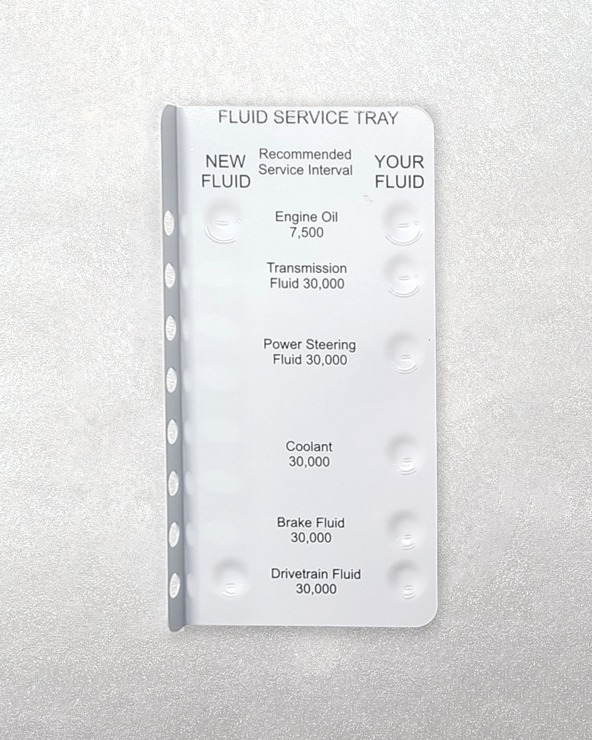 Fluid Sample Dip Tray – Empty (FSDT6)
